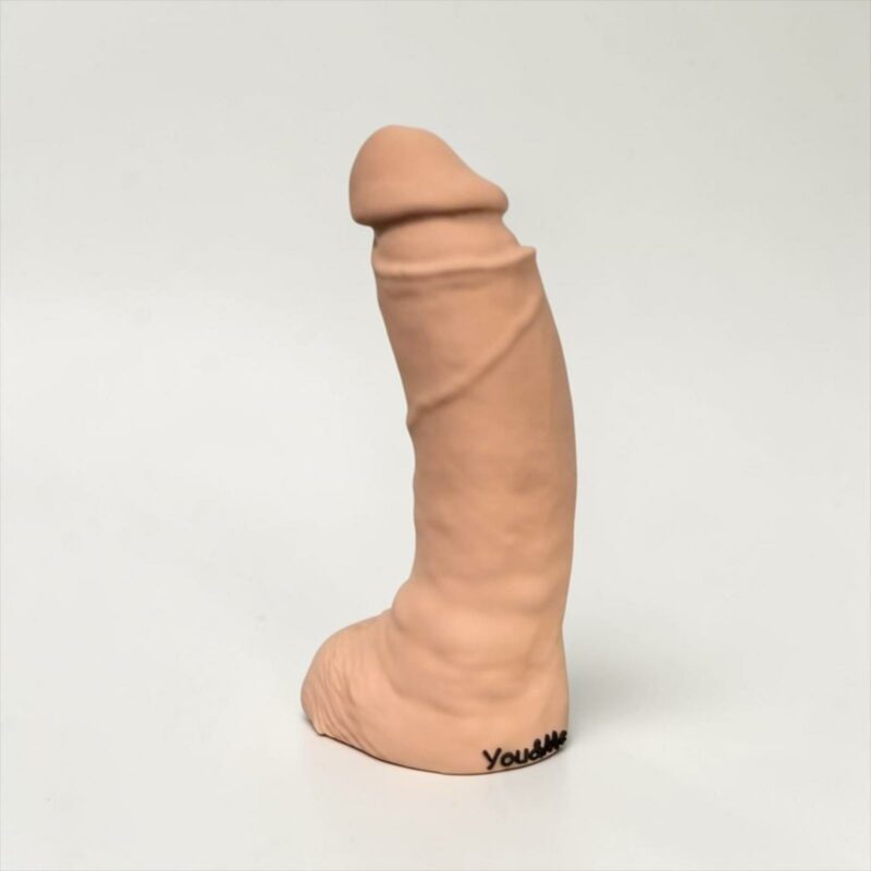 Gode réaliste silicone, courbée point G point P Kamoulox
