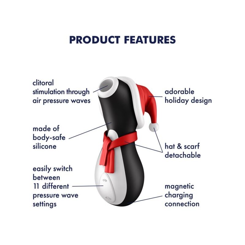 Stimulateur de clitoris Aspiration Satisfyer Pro Penguin Édition de Noel