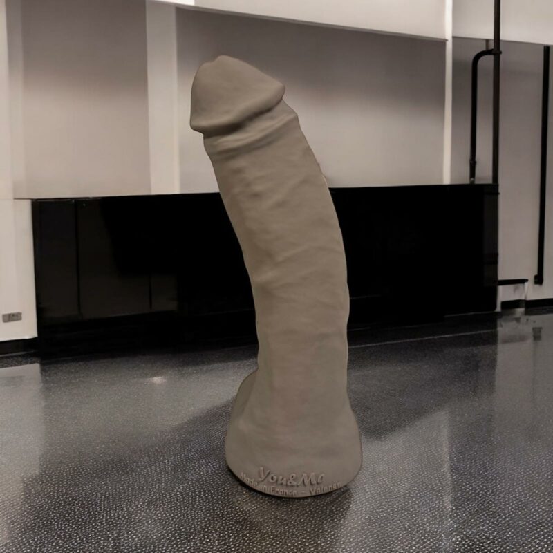 Le Big Black Cock - Gode Couleur Unie Satinée - Mate - Métallisée