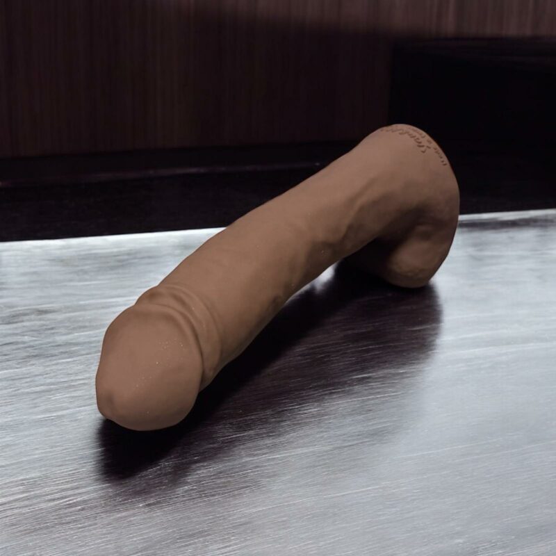 Le Big Black Cock - Gode Couleur Unie Satinée - Mate - Métallisée