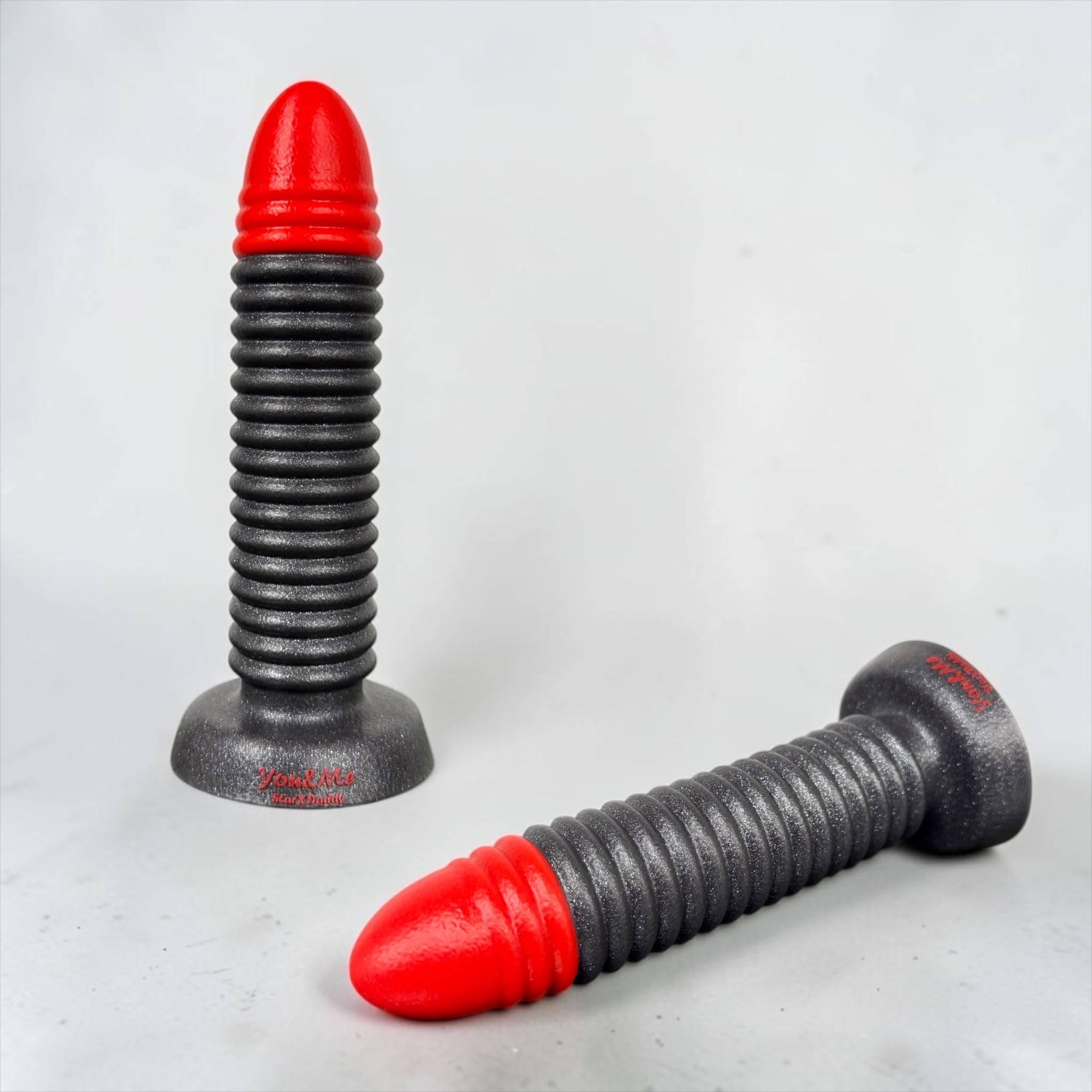 Gode StarXdaddy en silicone avec texture annelée et base large, fabrication artisanale française You&Me