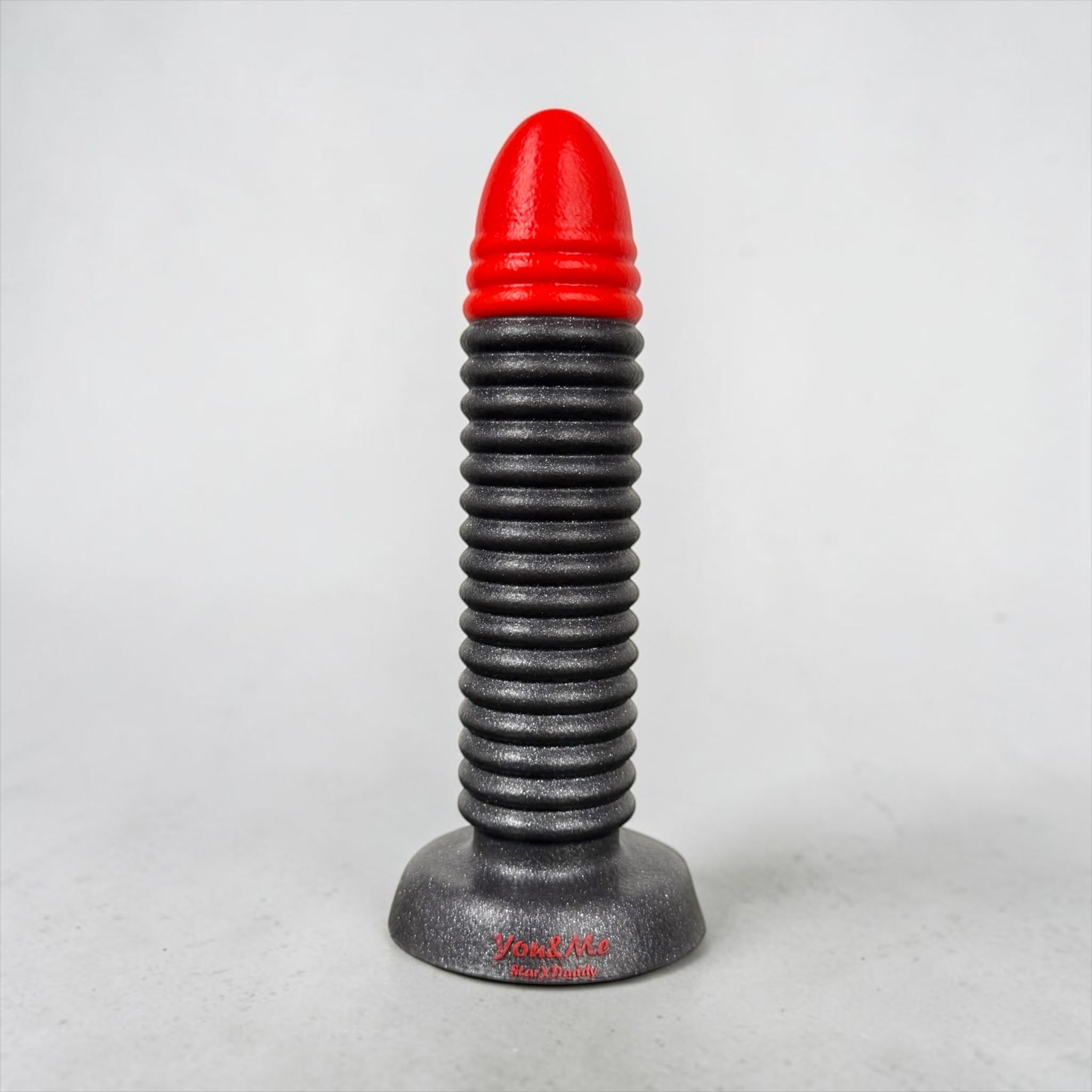 Gode StarXdaddy en silicone avec texture annelée et base large, fabrication artisanale française You&Me