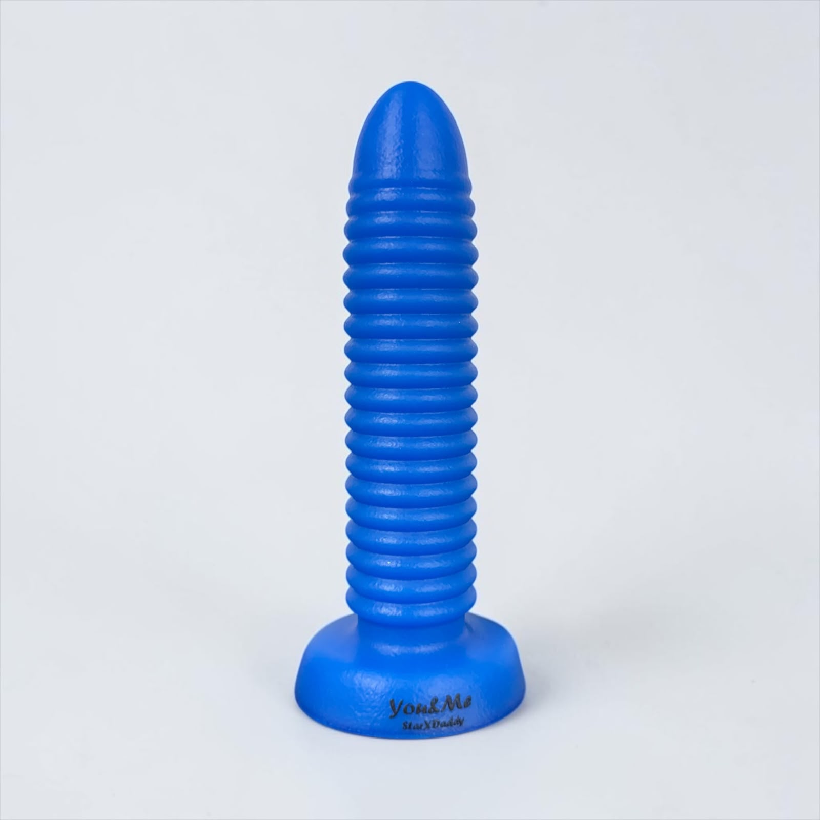 Gode StarXdaddy en silicone avec texture annelée et base large, fabrication artisanale française You&Me