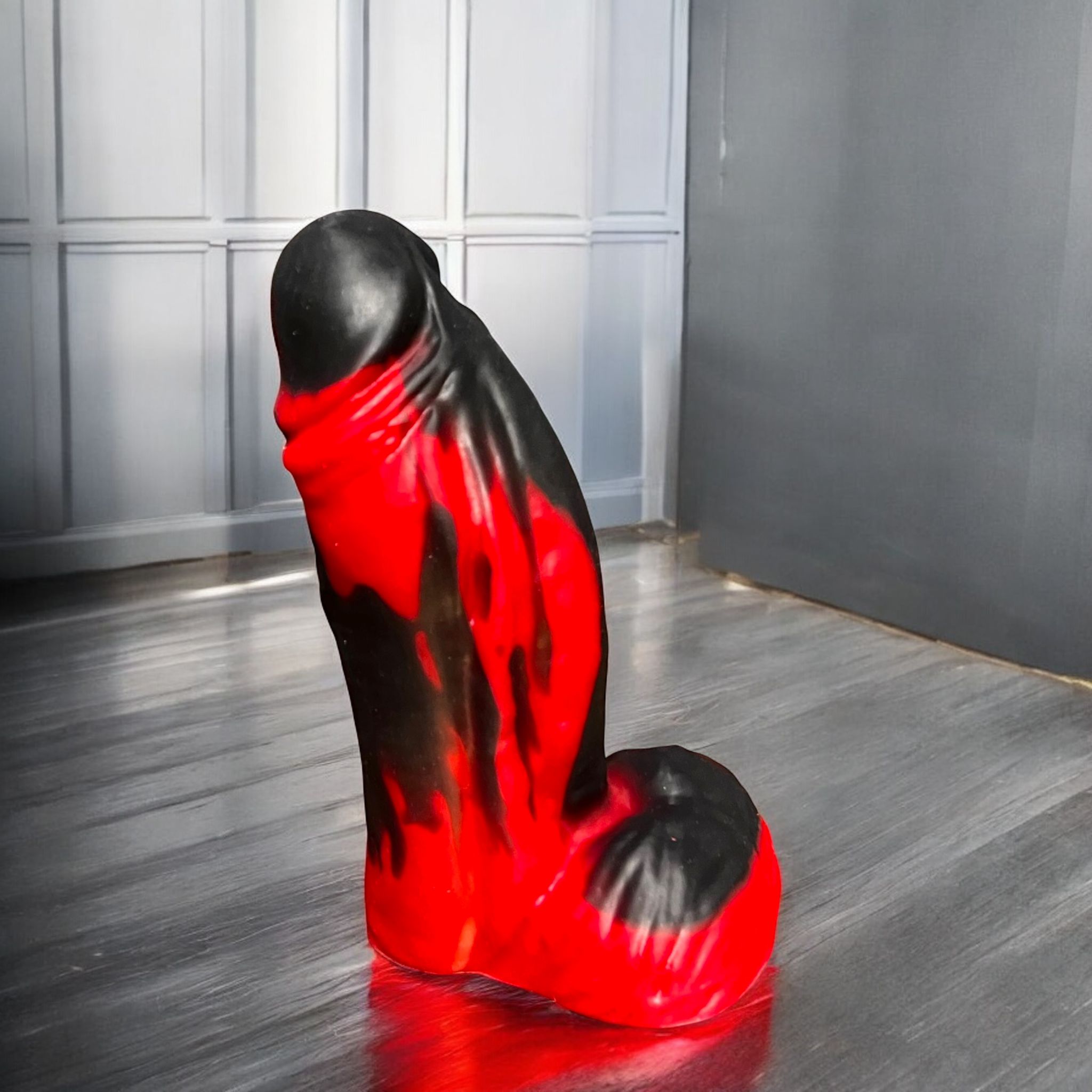 Gode American Dream en silicone bi-ton rouge et noir – You & Me FrenchToys