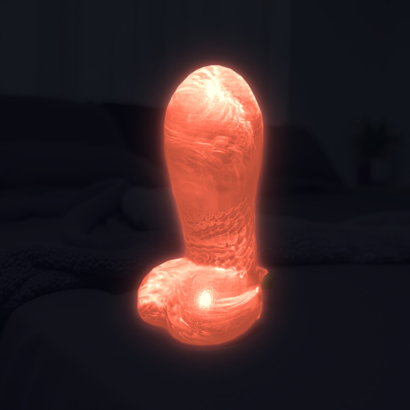 L'Aubergine – gode phosphorescent corail de nuit