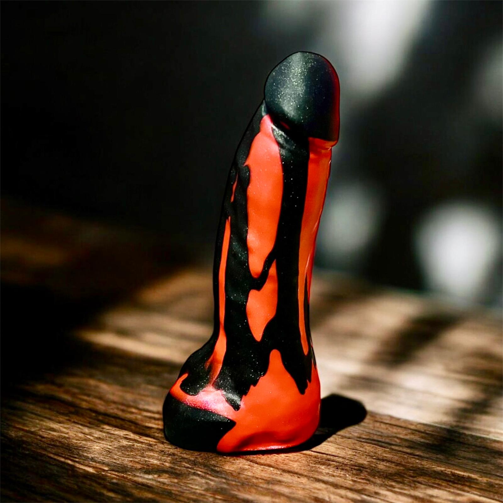 Gode Classics en silicone bi-ton rouge et noir – You & Me FrenchToys