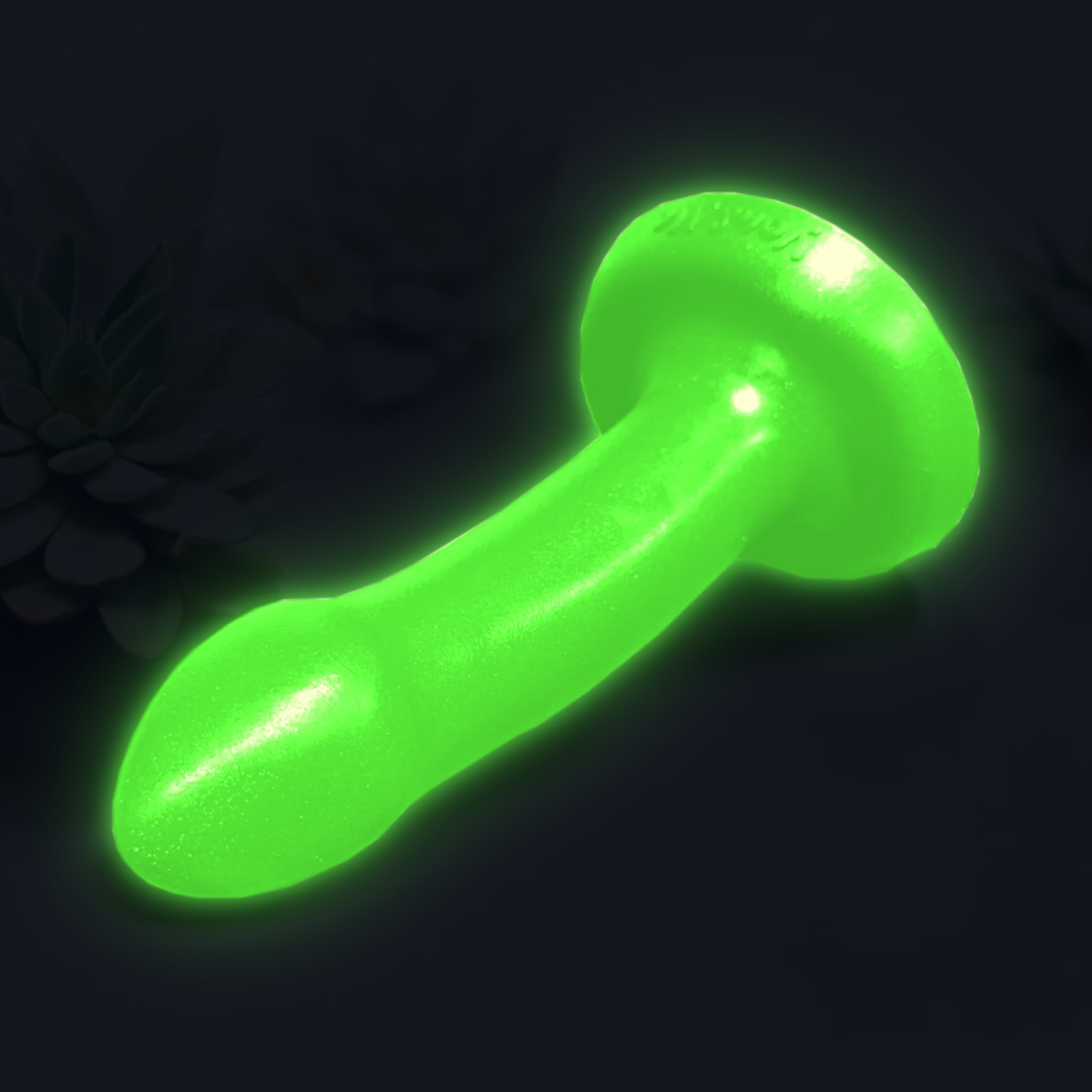 Le Débutant – gode phosphorescent vert de nuit