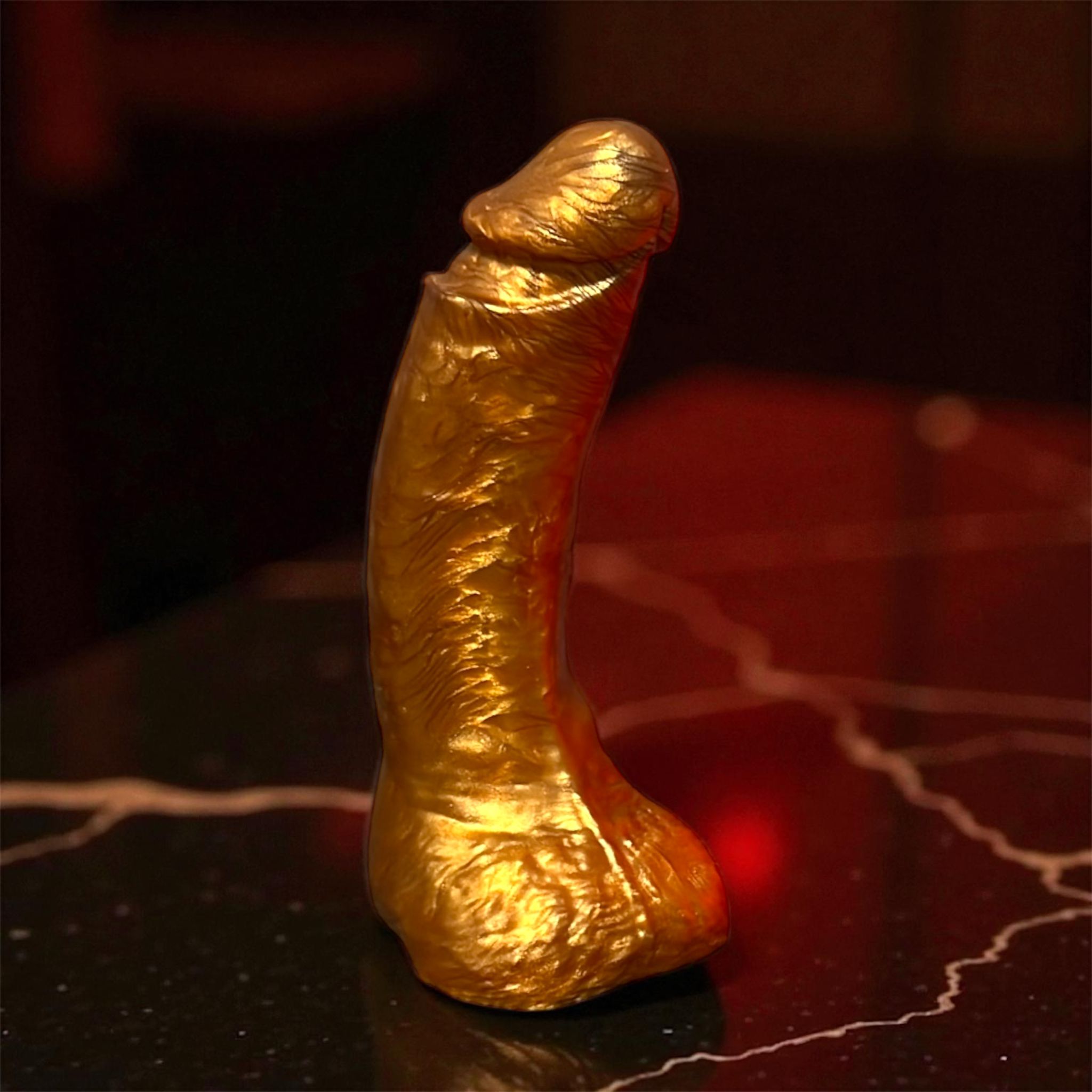 Gode Kamoulox en silicone or métallisé – You & Me FrenchToys