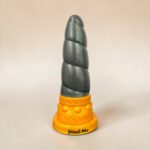 Gode Licorne en silicone gris à base or – You &amp; Me FrenchToys