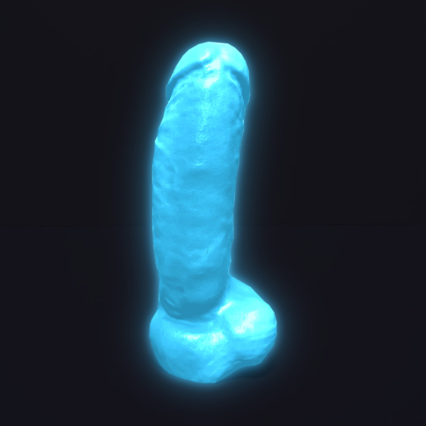 Le London Boy – gode phosphorescent bleu de nuit