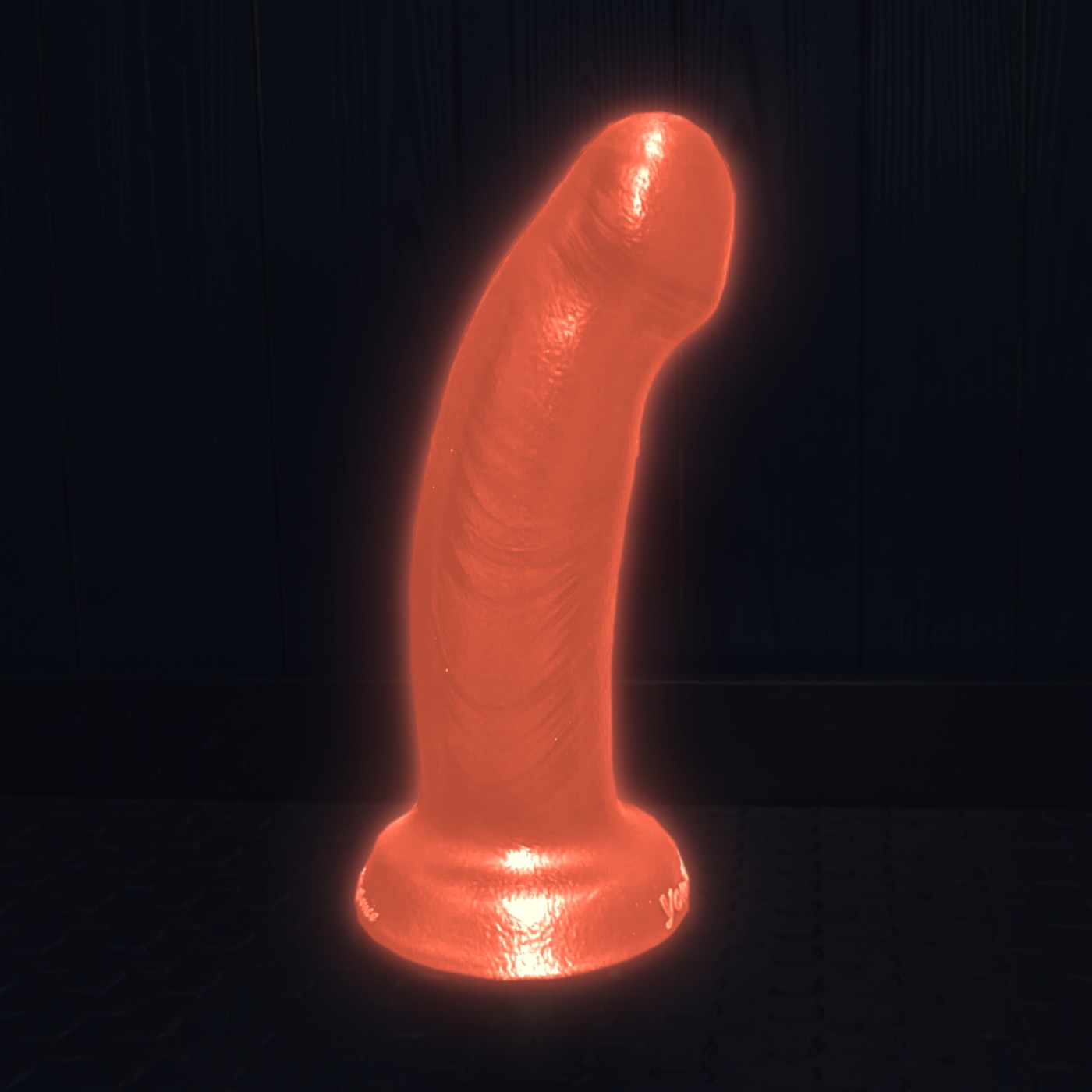 Le Minimaliste – gode phosphorescent corail de nuit