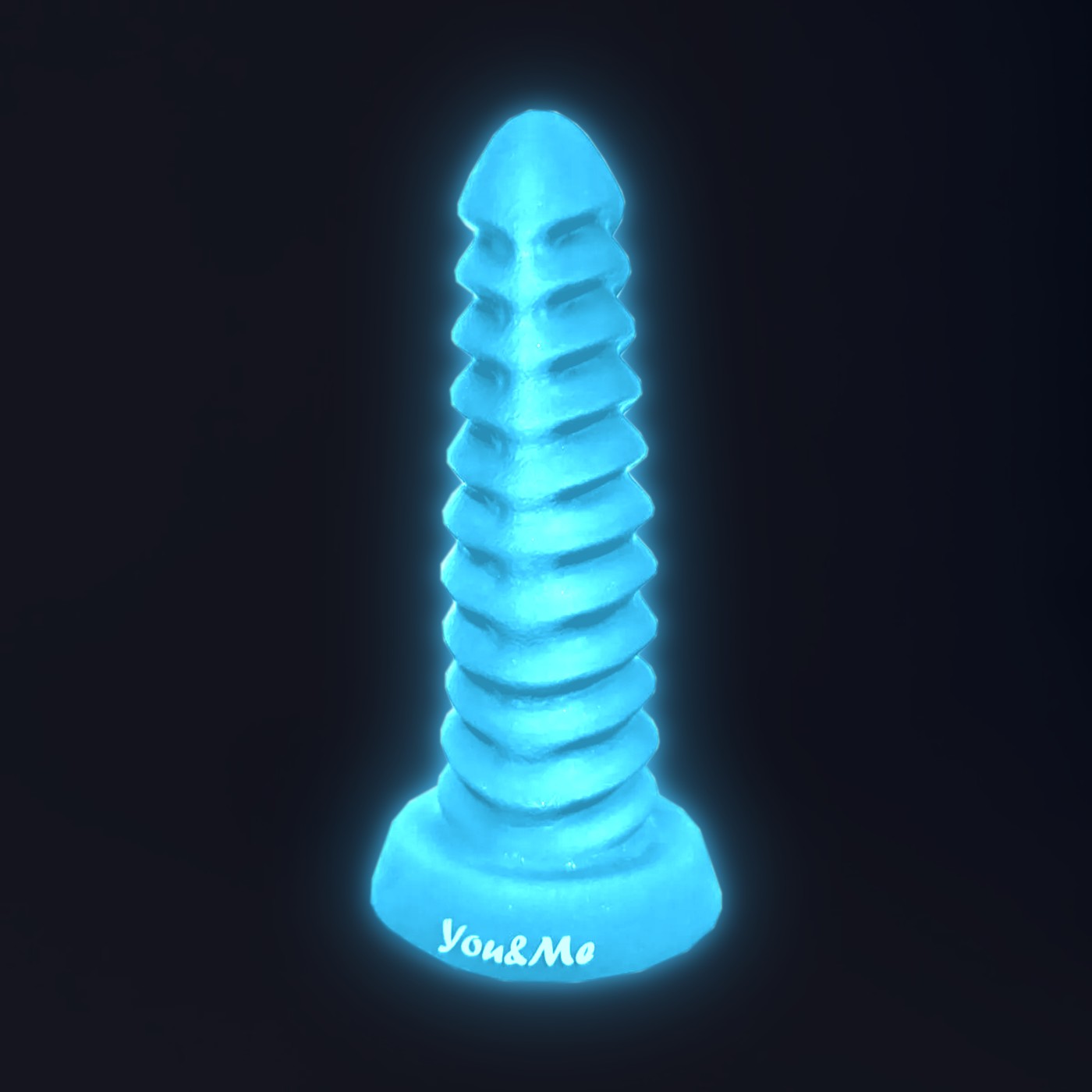 Le X-Daddy – gode phosphorescent bleu de nuit