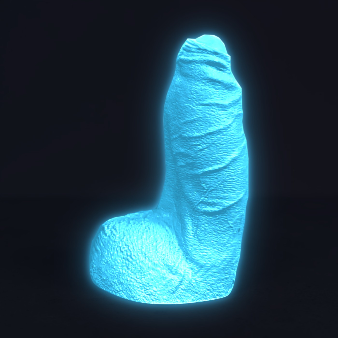 Le Zlotan – gode phosphorescent bleu de nuit