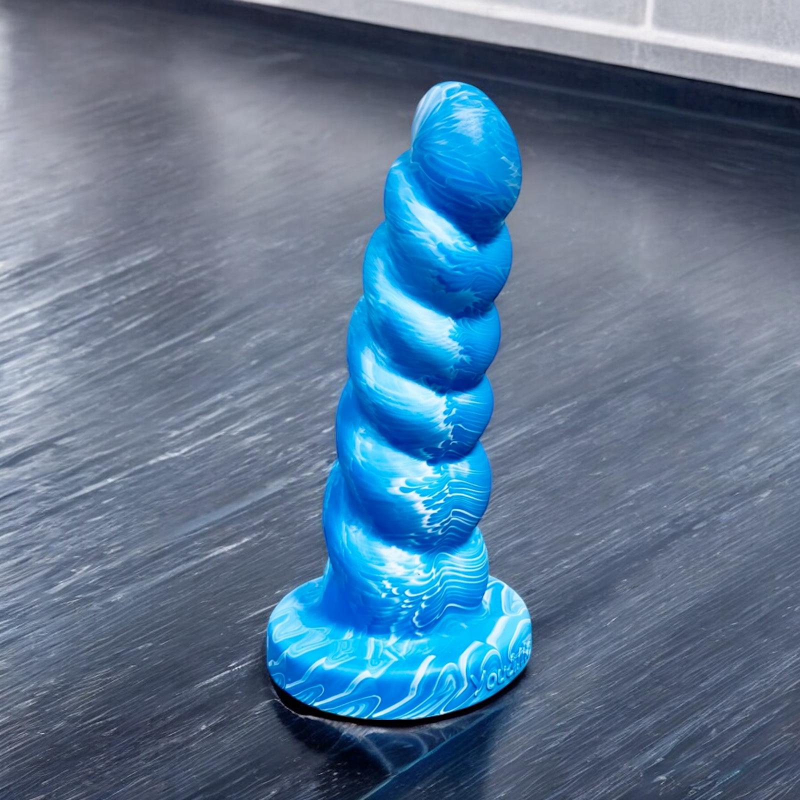 Plug Gelato en silicone marbré bleu et blanc – You & Me FrenchToys
